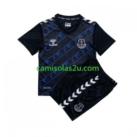 Camisolas de futebol Everton FC Guarda Redes Criança Equipamento Alternativa 2023/24 Manga Curta